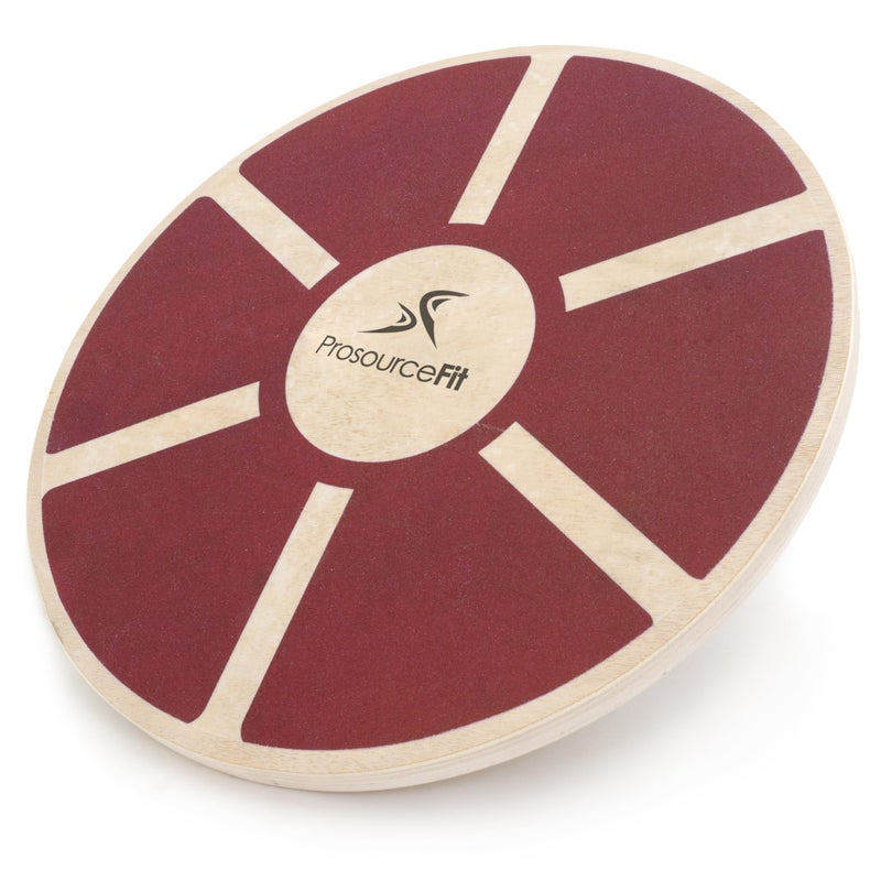ProsourceFit Wooden Balance Board Non-Slip Wobble Core Trainer 15.75in (39.5cm) Diameter with 360 Rotation for Stability Training, Full Body Exercises, Physical Therapy - Image 1